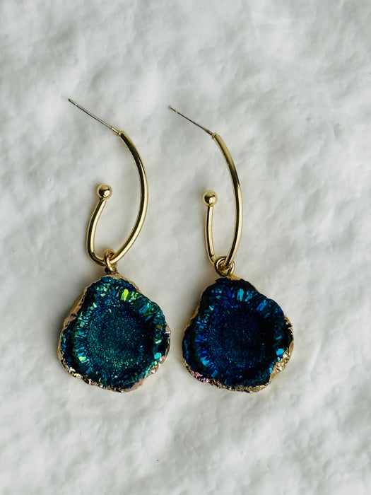 Druzy Drop Earrings