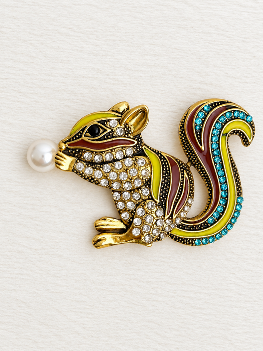 Squirrel Brooch