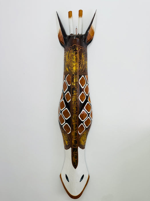 Wood Mask - Giraffe Large