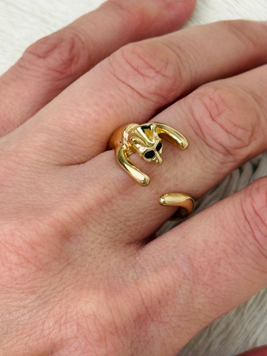 Gold Cat Ring