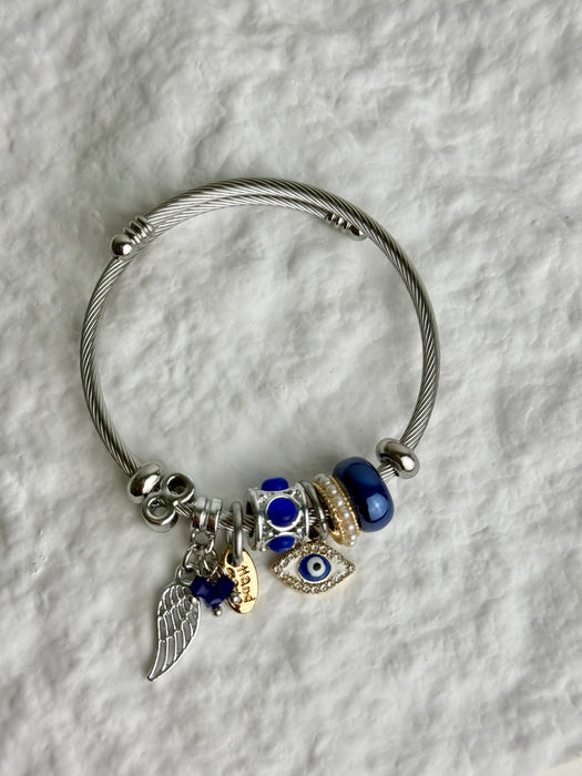 Alba Bracelet - Evil Eye ~ Silver