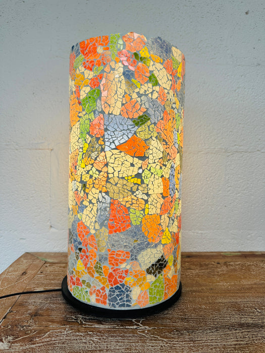 Mosaic Cylinder Lamp Medium - Multi