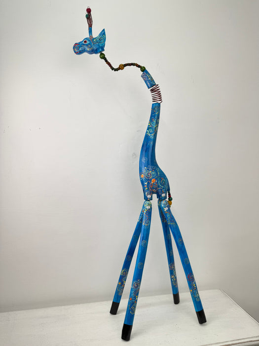 Crazy Giraffe - Small Blue