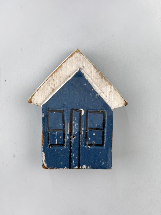 Beach Hut Magnet - Blue