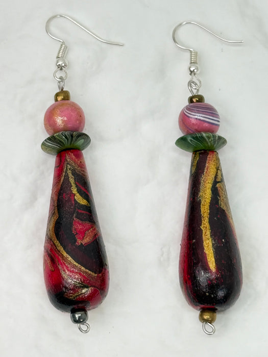 Lysandra Earrings - Pink