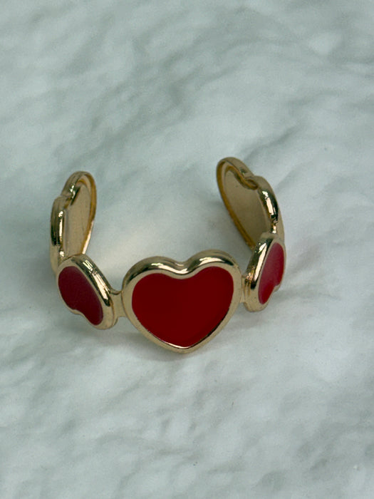 Heart Ring - Red