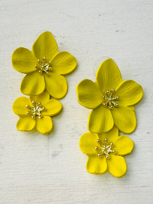 Agnes Earrings - Yellow ~ ALL JEWELLERY 3 FOR 2