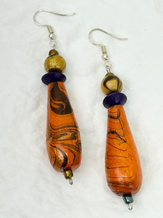Lysandra Earrings - Orange