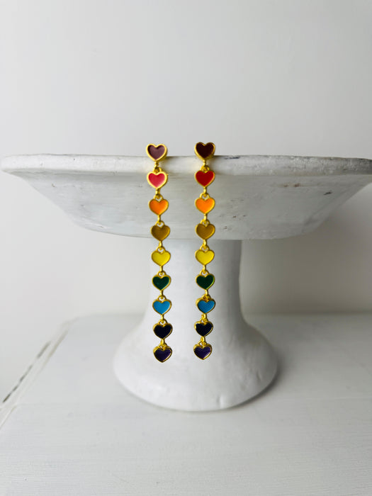 Multi Heart Earrings