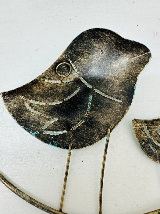 Turquoise Birds on Branch