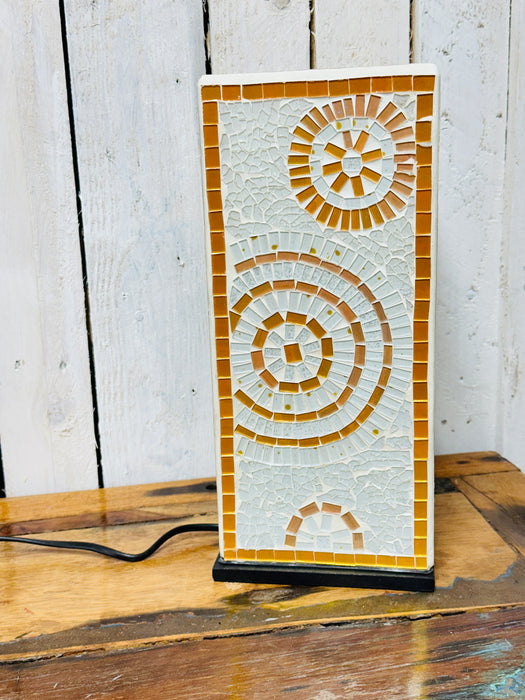Mosaic Square Lamp - Sunburst