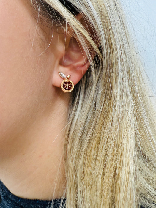 Citrella Earrings - Red ~ ALL JEWELLERY 3 FOR 2