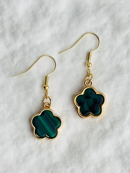 Trèfle Earrings - Green
