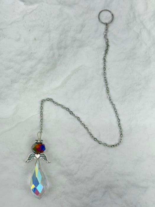 Hanging Crystal Angel Ornament