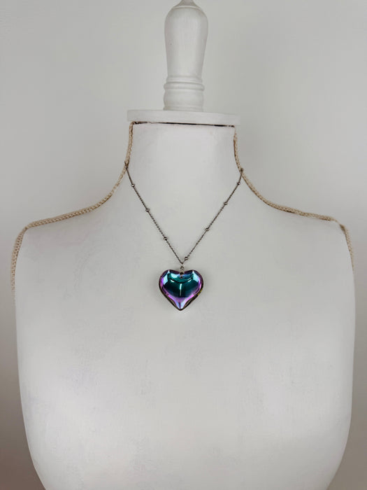 Corazón Necklace - Purple Heart