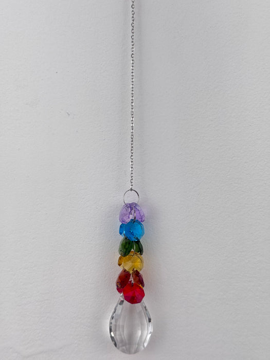 Hanging Rainbow Teardrop Ornament