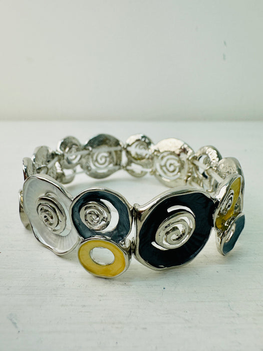 Melina Bracelet - Grey & Gold ~ ALL JEWELLERY 3 FOR 2