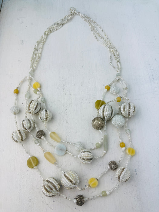 Kyra Necklace - Cream White ~ ALL JEWELLERY 3 FOR 2