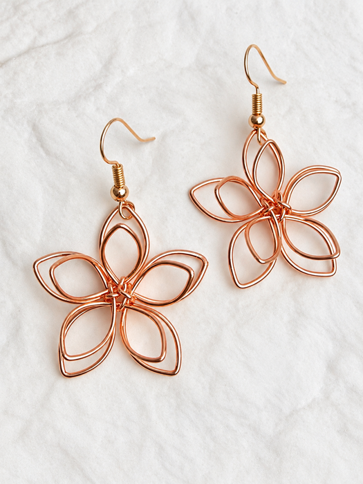 Aiyana Earrings - Rose Gold
