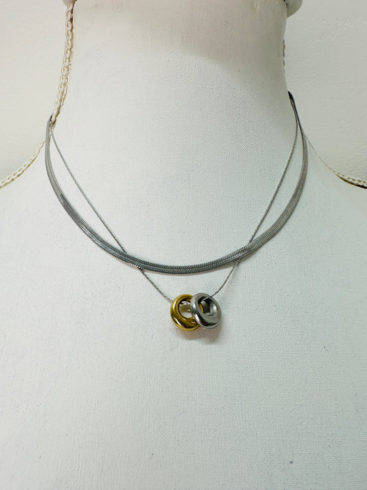 Cleta Necklace - Silver ~ ALL JEWELLERY 3 FOR 2