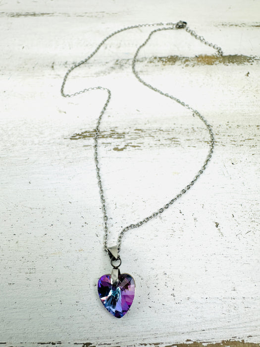 Odette Necklace - Purple ~ ALL JEWELLERY 3 FOR 2