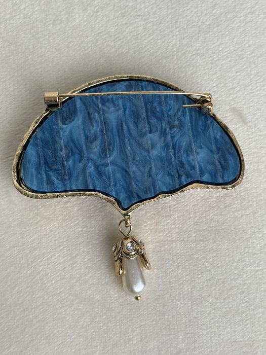 Folding Fan Brooch