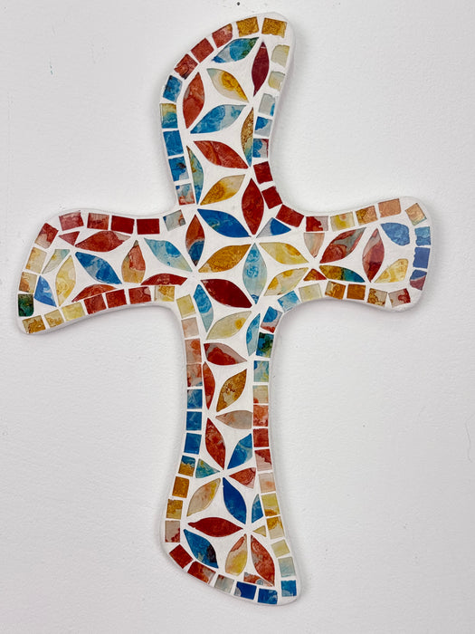 Mosaic Cross - Peacock Multi