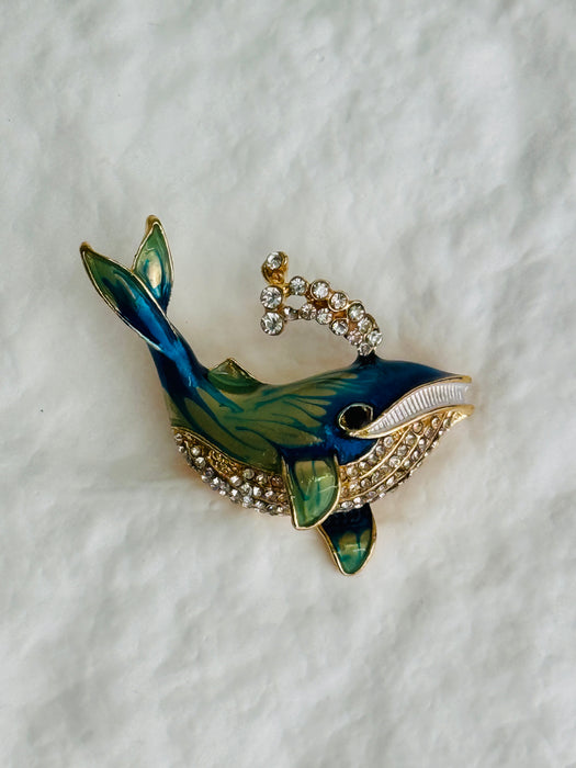 Whale Brooch