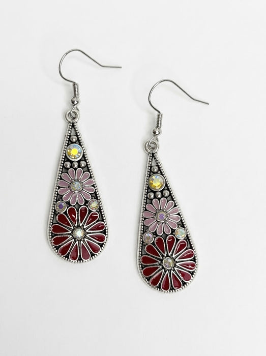 Sage Earrings - Red
