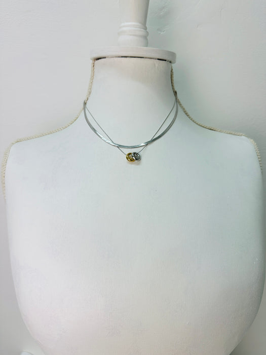 Cleta Necklace - Silver ~ ALL JEWELLERY 3 FOR 2