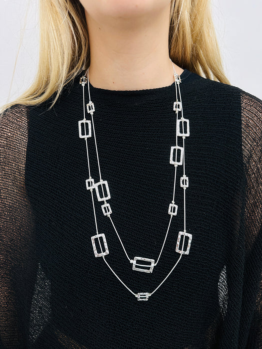 Iliana Necklace - Silver ~ ALL JEWELLERY 3 FOR 2
