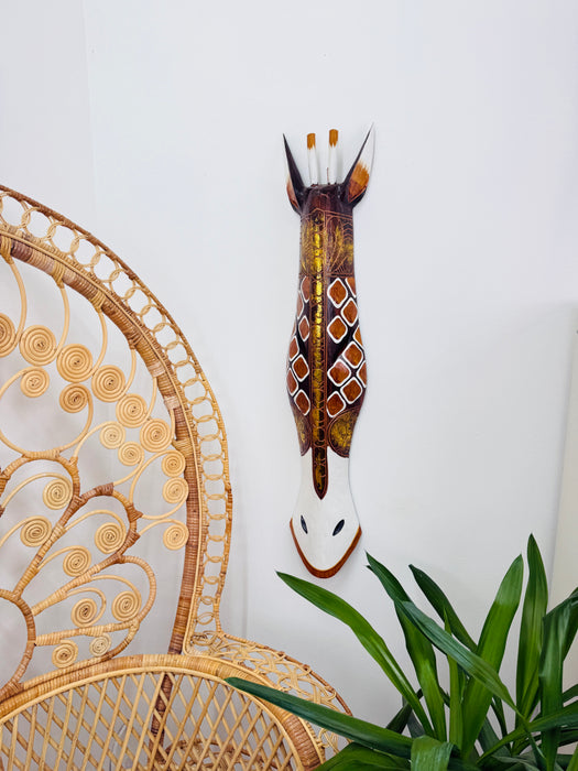 Wood Mask - Giraffe Large