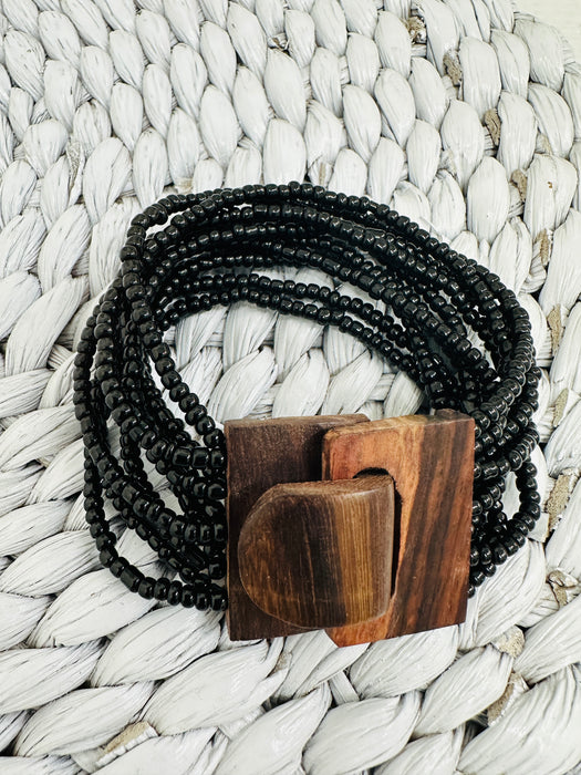 Odessa Bracelet - Black ~ ALL JEWELLERY 3 FOR 2