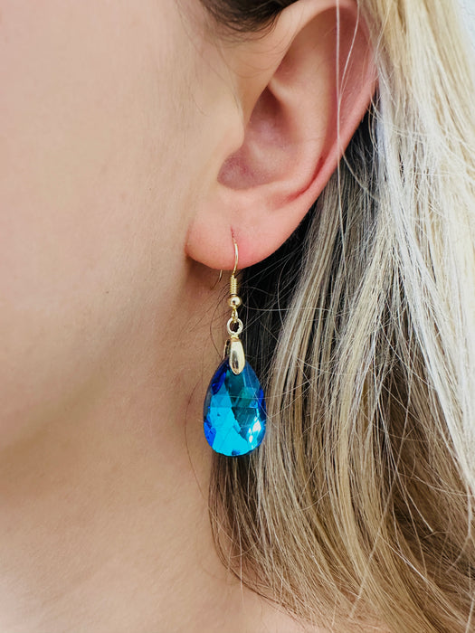 Teardrop Earrings - Ocean Blue ~ ALL JEWELLERY 3 FOR 2