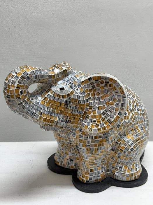 Large Mosaic Elephant Lamp