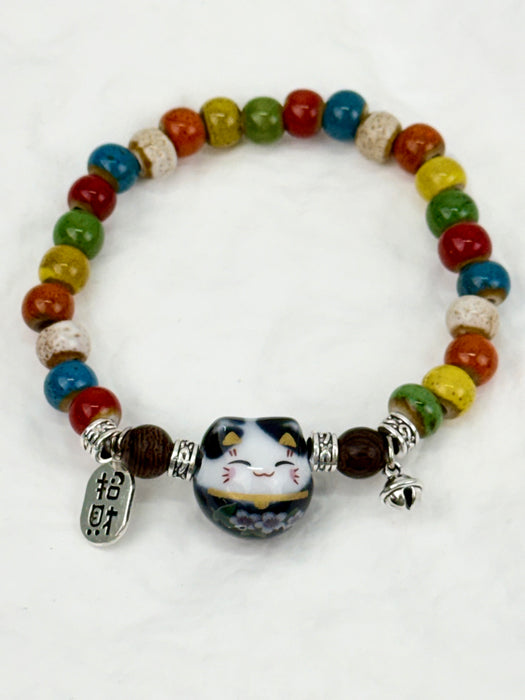 Maneki Bracelet - Black Cat