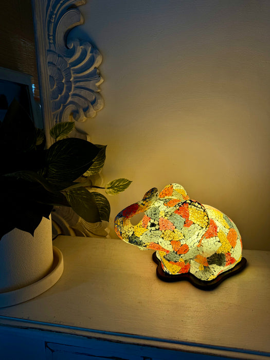 Mosaic Elephant Lamp - Mix