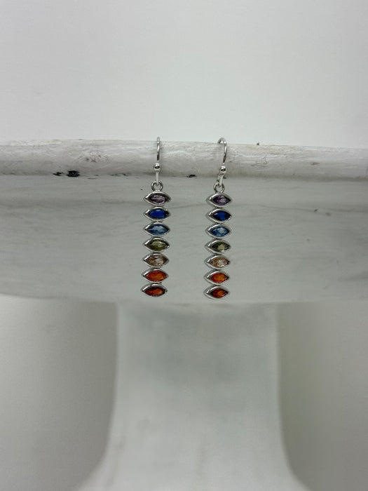 Rainbow Cascade Earrings