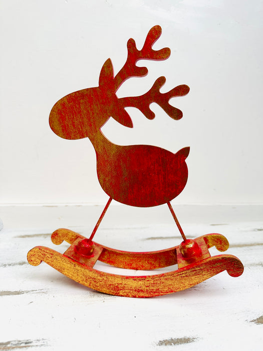 Red Rocking Reindeer - Large