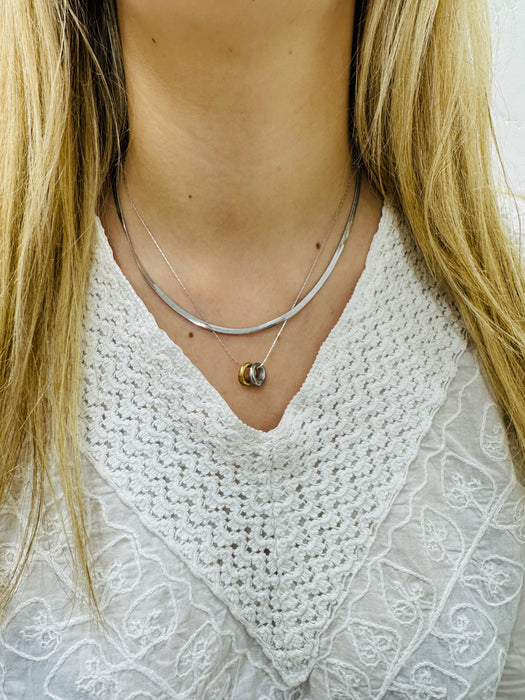 Cleta Necklace - Silver ~ ALL JEWELLERY 3 FOR 2