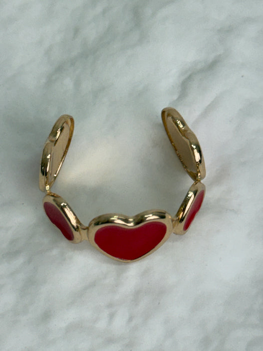 Heart Ring - Red