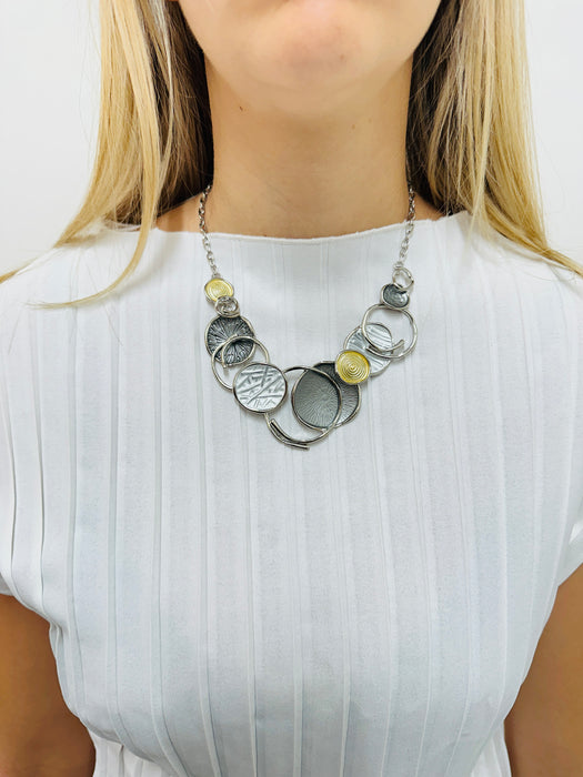 Neola Necklace -Silver & Gold