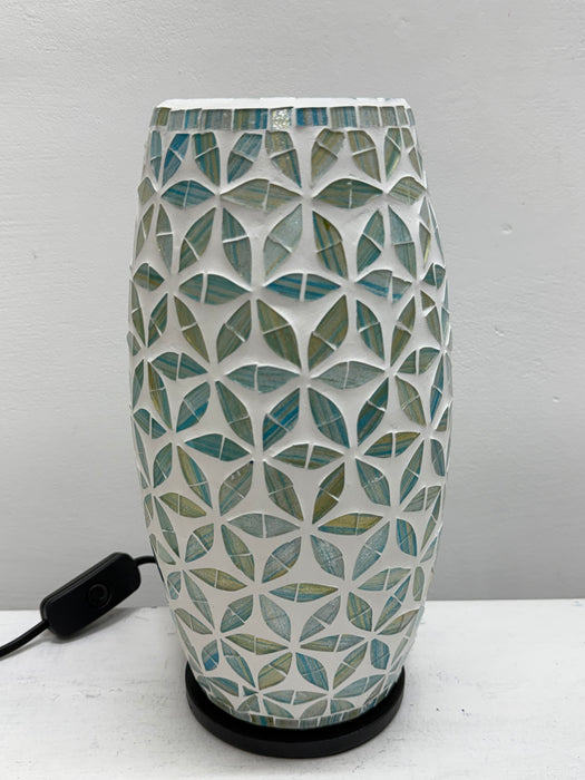 Mosaic Flower Lamp -  Turquoise