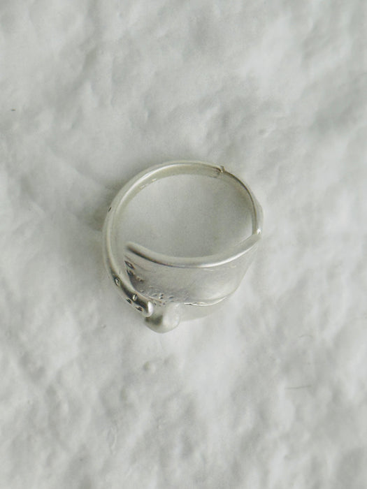 Silver Mask Ring