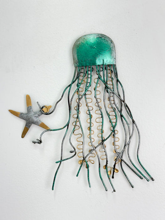 Jellyfish with Sea Star- Green