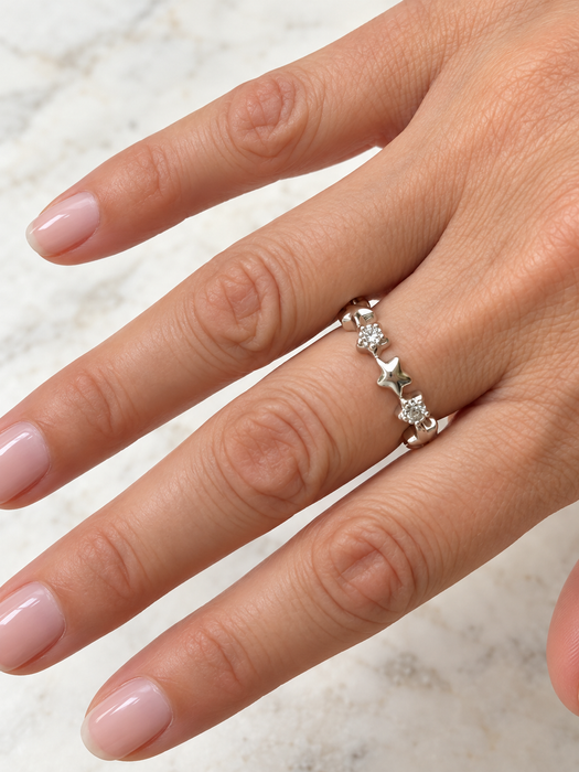 Crystal Star Ring