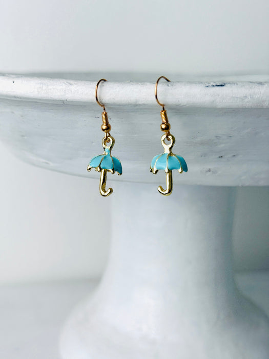 Umbrella Earrings - Turquoise