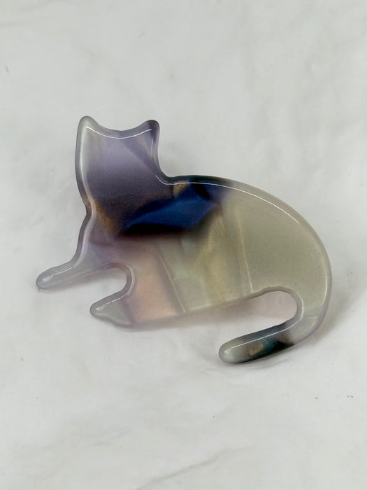 Kitten Hair Clip - Pearl