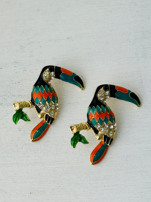 Toucan Earrings ~ ALL JEWELLERY 3 FOR 2