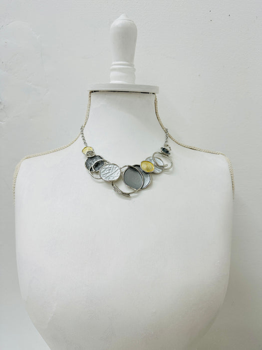 Neola Necklace -Silver & Gold